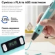 3D-ручка RZTK ArtPen з різнокольоровим еко-пластиком 250 м + Аркуші з трафаретами Blue - зображення 6
