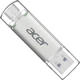 Флеш память USB Acer UT300 32GB USB 3.2/USB Type-C Silver (BL.9BWWA.588) - изображение 1