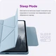 Чехол для планшета MAKE Origami+ для Apple iPad (A16) с креплением для стилуса Apple Pencil Blue (MTCOL-AIA16BL) - изображение 4