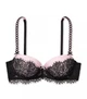 Комплект Victoria’s Secret Чорний з рожевим 34C-S - зображення 6