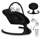 Шезлонг-гойдалка MoMi Kenani Onyx black, BULE00038 - зображення 1