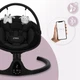 Шезлонг-гойдалка MoMi Kenani Onyx black, BULE00038 - зображення 2
