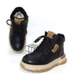 Зимові підліткові туфлі на шнурівці та блискавці OK SHOES 35 22.5см чорний - зображення 1