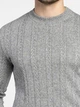 Светр чоловічий сірий з додаванням вовни Arber Crew-neck AKS-M-04 M зріст 4 сірий (M10.45.12.531) - изображение 5