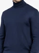 Водолазка чоловіча синя з бавовняної тканини Arber Roll-neck FF N-AVT142 XXL зріст 5 синій (M10.40.09.531) - зображення 5