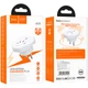 Сетевой універсальний перехідник HOCO AC6 3in1 (EU) (White) (243530) - зображення 3