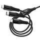 Дата кабель HOCO X123 Victory 3in1 Type-C to Lightning/Type-C/MicroUSB 3A (1m) (Black) (243503) - изображение 5