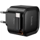 Мережевий зарядний пристрій HOCO C153A Changer With Retractable Cable Type-C PD20W (Black) (243527) - зображення 4