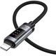 Дата кабель HOCO U148 Lord with display Type-C to Lightning 27W (1.2m) (Black) (243537) - изображение 5