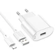 Сетевое зарядное устройство HOCO C109A Fighter 10.5W (1USB-A) + кабель USB to Lightning (White) (243499) - изображение 5