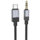Аудио кабель Aux HOCO UPA32B Clever digital (Type-C to AUX 3.5mm) (1m) (Black) (231377) - изображение 1