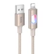 Дата кабель HOCO U144 New USB to Lightning 2.4A (1.2m) (Gold) (243464) - зображення 1