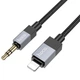 Аудіо кабель Aux HOCO UPA32A Clever digital (Lightning to AUX 3.5mm) (1m) (Black) (231309) - зображення 2