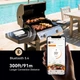 BBQ термометр Inkbird INT-11S-B цифровий із Bluetooth 5.4 бездротовий із 5 сенсорами в щупі, захист IP67, вбудований магніт, USB Type-C, білий - изображение 4