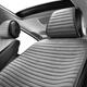 Премиум накидки для передних сидений CarLife Sport 2 шт Серые (SC10202) - изображение 4