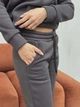 Женский спортивный костюм трехнитка на флисe 2XL графит (128) - изображение 3