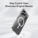 Чехол для iPhone 17 Pro Rock Crystal Magsafe Shield Transparent Magnetic Protection Case Прозрачный - изображение 5