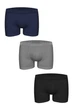 Трусы боксеры, 3 штуки John Frank 56(3XL) Синий-Серый-Чёрный (129340) - изображение 1