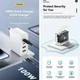 Зарядний пристрій ESSAGER ES-CD37 100W GAN (PPS, PD3.0, QC5) порти 2C + 2A White (43531) - зображення 7