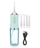 Ирригатор для полости рта ORAL IRRIGATOR 3 режима с насадками зеленый - изображение 2
