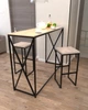 Барний табурет в стилі лофт EcoLoft Кросс DSP-1335-2 Дуб Кортона - зображення 3