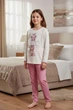 Детская пижама для девочки Baykar р 7 122-128 cм 7-8 лет 9048-208 молочный - изображение 1