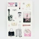 Объёмные 3D наклейки PINK NEW YORK Набор 17 шт Stiker Pack стикеры на телефон ноутбук смартфон планшет iPhone Samsung Xiaomi Pixel Huawei - изображение 1