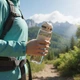 Спортивна пляшка KANGZYUAN 700 мл — Коричнева Tritan BPA-free, ударостійка еко-пляшка з трубочкою та ремінцем - зображення 8
