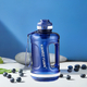 Еко-пляшка KANGZYUAN 1500 мл (1.5 л) — Синя Tritan BPA-free, ударостійка, спортивна з ручкою та ремінцем - зображення 5