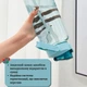Стильна спортивна пляшка для води SPORT (2000 мл) — Еко-пластик BPA-free, Зелений градієнт - зображення 8