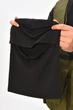 Балаклава мужская однотонная черного цвета Fashion (209557) - изображение 3