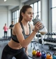 Спортивный шейкер TKK (700 мл) - Светло-серый Tritan BPA-free, ударопрочный, с венчиком для смешивания - изображение 2