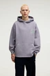 Худі на флісі Pull & Bear фіолетовий з принтом CDRAB192 M - изображение 1