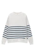 Світшот на флісі Pull & Bear молочний в темно-синю смужку YTOZC529 XL - изображение 5