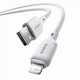 Кабель Baseus Silky Series Fast Charging Lightning 2.4A (1m) white - зображення 2