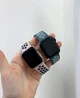 Ремешок силиконовый противоударный для Apple Watch Series 11/10 38/40/41/42mm бело-розовый - изображение 2