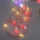 Гирлянда-штора светодиодная 3м 9 фигур Снеговик и звоночек для украшения интерьера - изображение 5