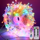 Гирлянда LED 2000 светодиодов 100м RGB USB серебристый провод для новогодней елки - изображение 1