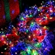 Гирлянда LED 2000 светодиодов 100м RGB USB серебристый провод для новогодней елки - изображение 5