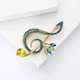 Брошка BROCHE біжутерія Музика Скрипковий різнокольоровий ключ BRBF114395 - зображення 3