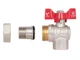 Кран шаровой "Американка" Thermo Alliance Standart 1/2" ВН угловой, PN40, бабочка SD222W15 - изображение 7