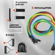 Эспандер резина для зарядок exercise pipe, эспандер резиновый жгут упражнения, Фитнес резинки 5 в 1 - изображение 4