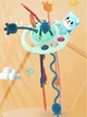 Сенсорная игрушка-тянучка "Мишка" голубой, для мелкой моторики, прорезыватель зубов, грызунок, погремушка Монтессори - изображение 3