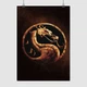 Постер Мортал Комбат, лого, Mortal Kombat, logo, A3 42×30 см (id1773) - изображение 1