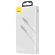 Кабель Baseus Cafule Metal Type-C to Lightning PD 20W (1m) white CATLJK-A02 - изображение 4