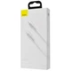 Кабель Baseus Cafule Metal Type-C to Type-C 100W (2m) white (CATJK-D02) - зображення 3