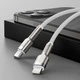 Кабель Baseus Cafule Metal Type-C to Lightning PD 20W (1m) white CATLJK-A02 - изображение 9