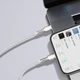 Кабель Baseus Cafule Metal Type-C to Lightning PD 20W (1m) white CATLJK-A02 - изображение 11