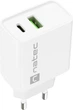 Ładowarka sieciowa Natec Ribera 20W 1 x USB-A + 1 x USB-C White (NUC-2061) - obraz 3