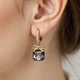 Серьги с камнем Fashion Jewelry золотистые - изображение 1